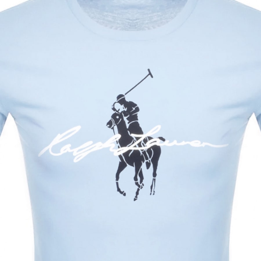 Alternative Image for ProductRalph Lauren Custom Slim Crew Neck T Shirt Blue3